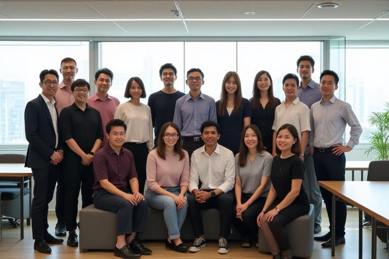 サクラパック東京オフィスのスタッフ集合写真